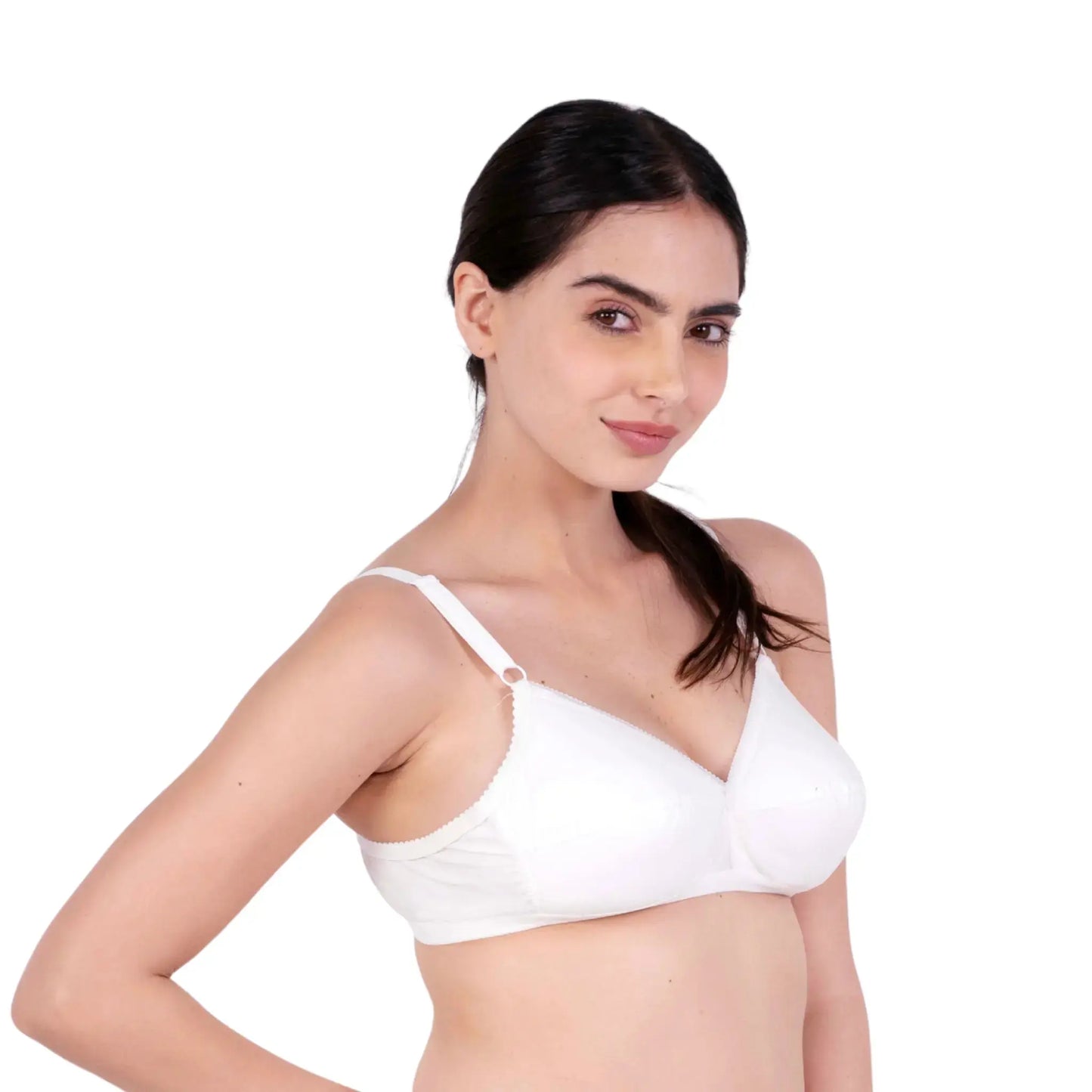 White sweetheart padded bra right view by gossip by mybra