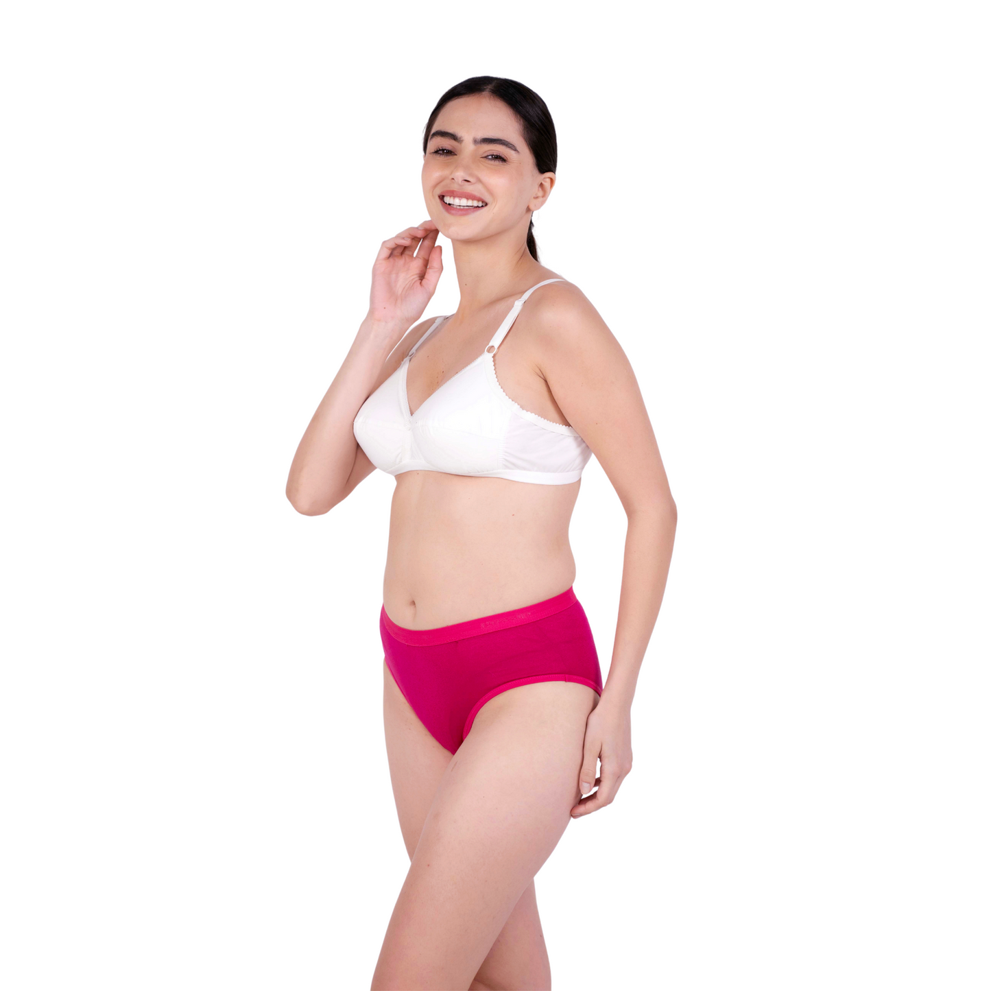 white sweetheart padded bra and panty set left view by gossip by mybra