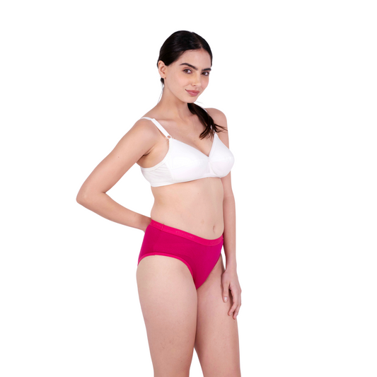 white sweetheart padded bra and panty set right view by gossip by mybra