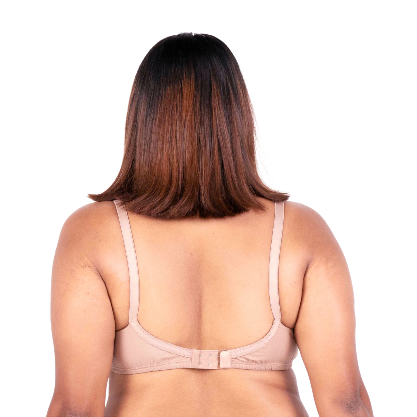 Vimal Fawn 100% Cotton Round Stitch Bra back view designed by Gossip by Mybra