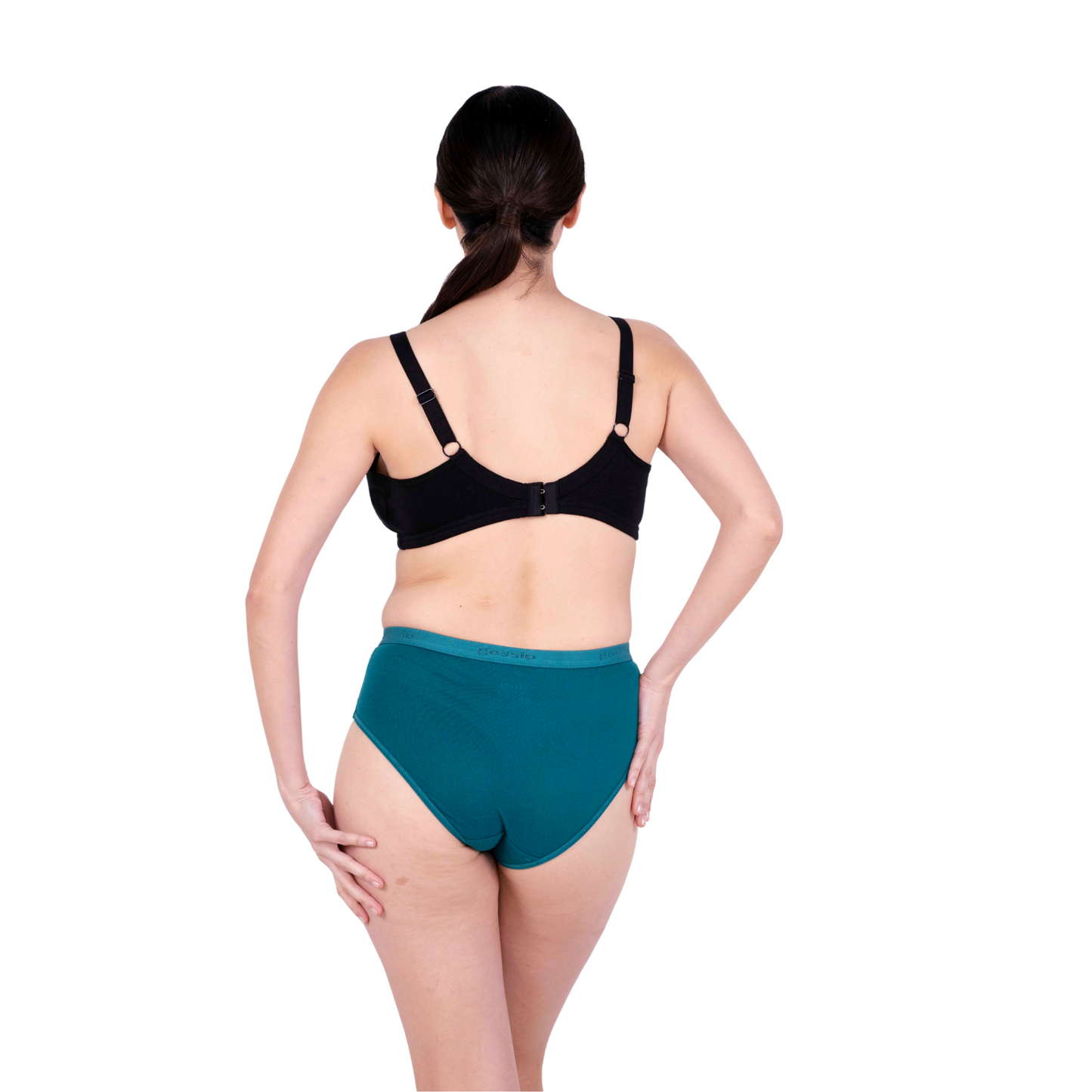 Black non padded nursing bra back view by gossip by mybra