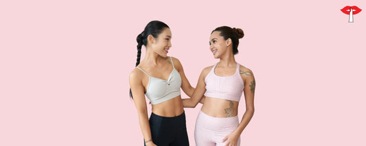 Everyday wear bra designed for comfort and support, worn by women in a relaxed lifestyle setting