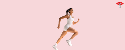 Non Padded Sports Bra worn By a woman running, offering natural support and comfort for daily activity