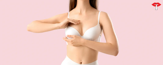 Women wearing a white padded bra on a pink background, showing comfort and support - Gossip Store By Mybra Lingerie India.