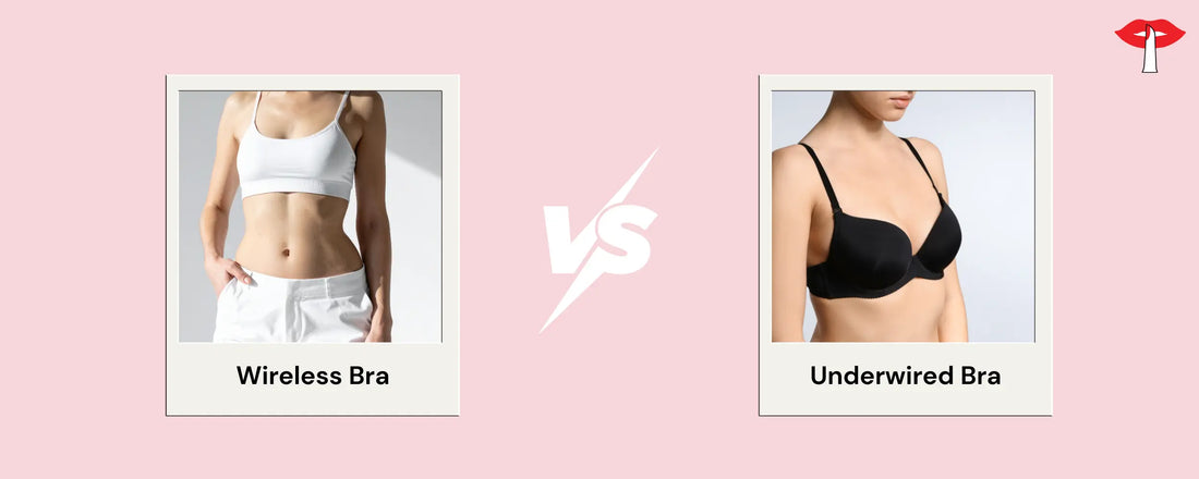 Wireless bra vs underwire bra comparison - find the best bra style for indian women. Gossip store lingerie guide to comfort, support and perfect fit