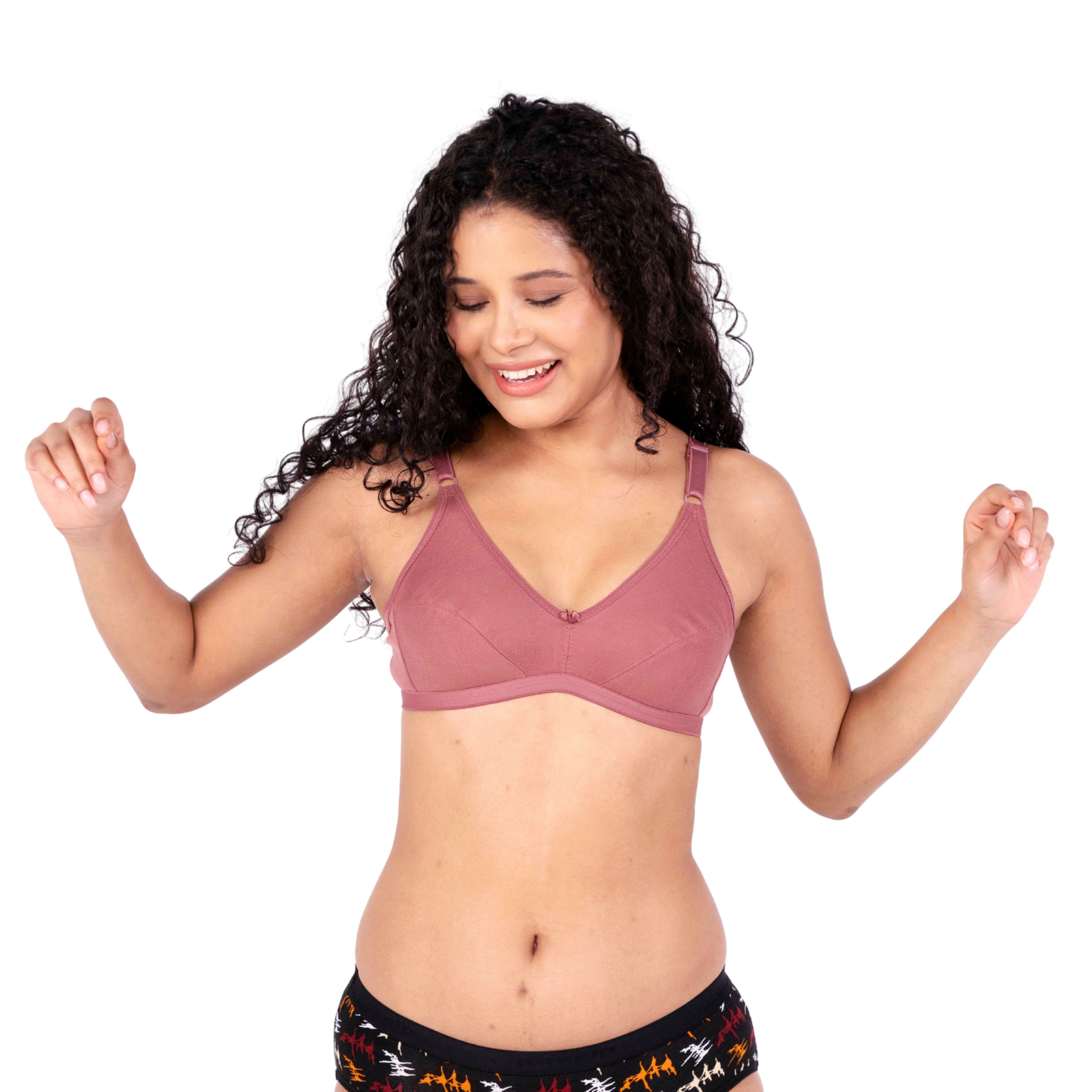 Brick daily wear bra front view image by gossip by mybra