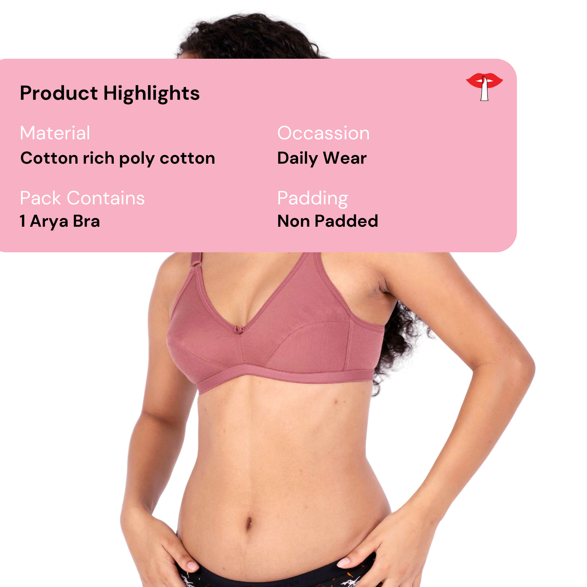 Brick daily wear bra product information view image by gossip by mybra