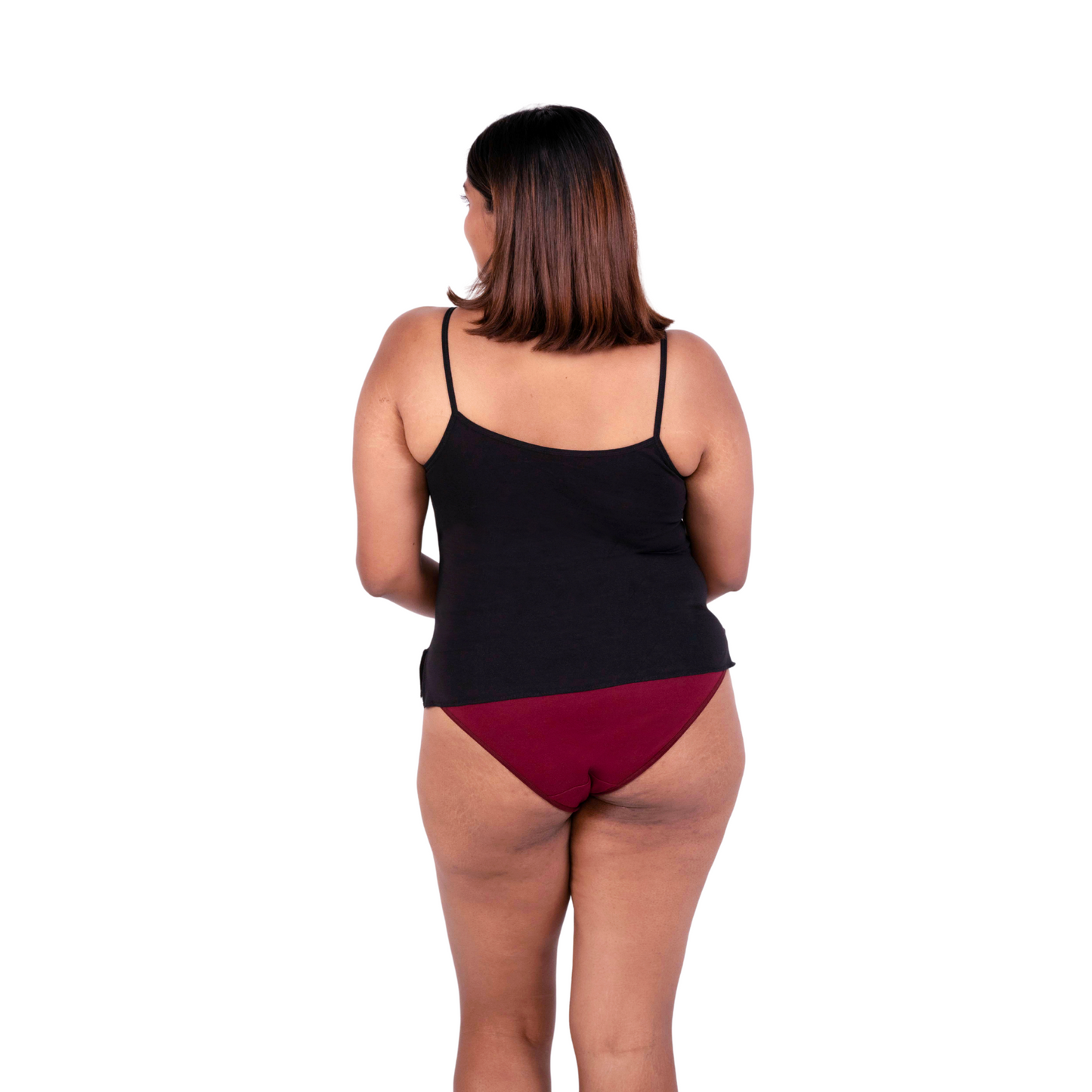 Black cindy slip or camisole back view by gossip by mybra