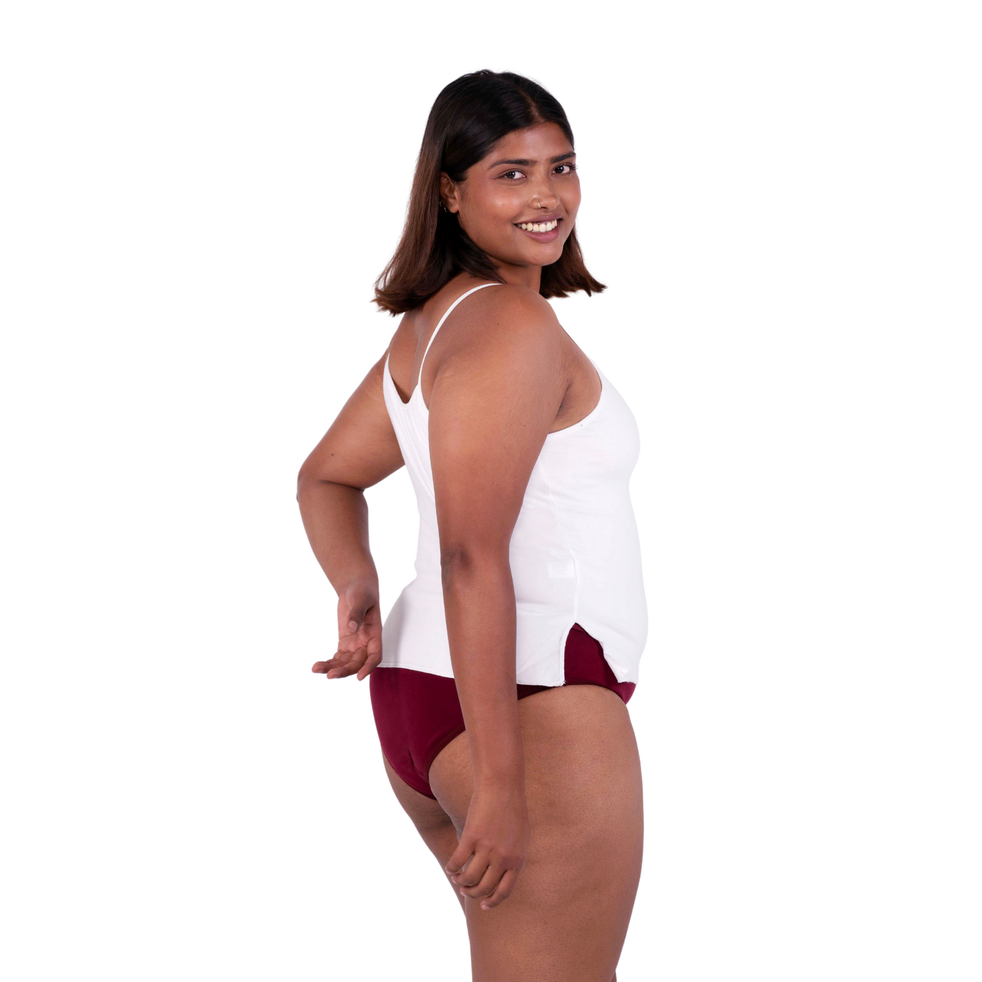 White cindy slip or camisole right view by gossip by mybra