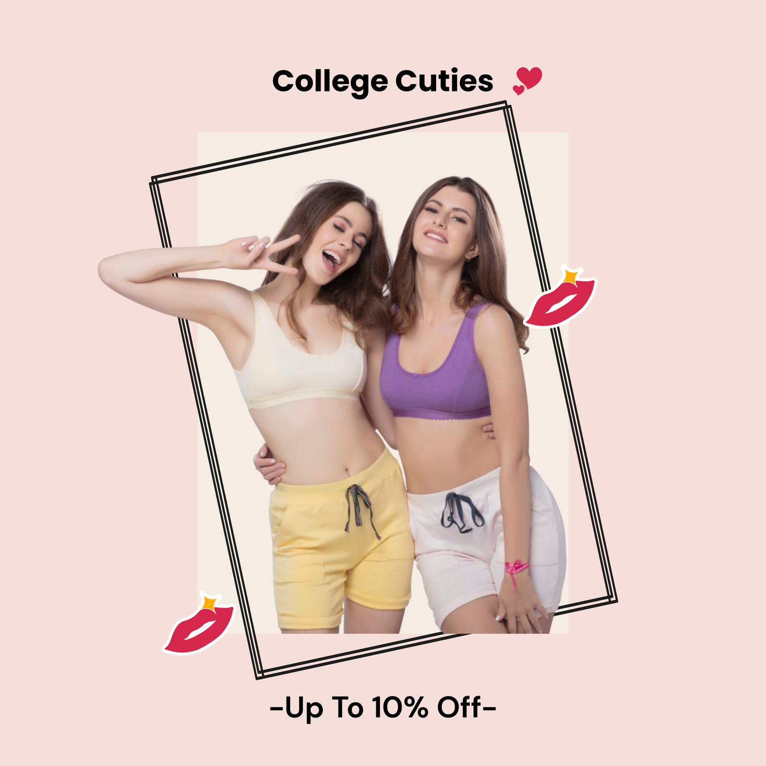 Shop college cutie T-shirt bras online in India at Gossip Store—perfect fit and comfort for everyday wear.