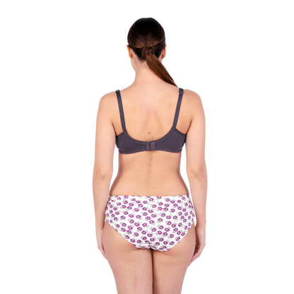 hot coffee non padded net bra and panty set back view by gossip by mybra
