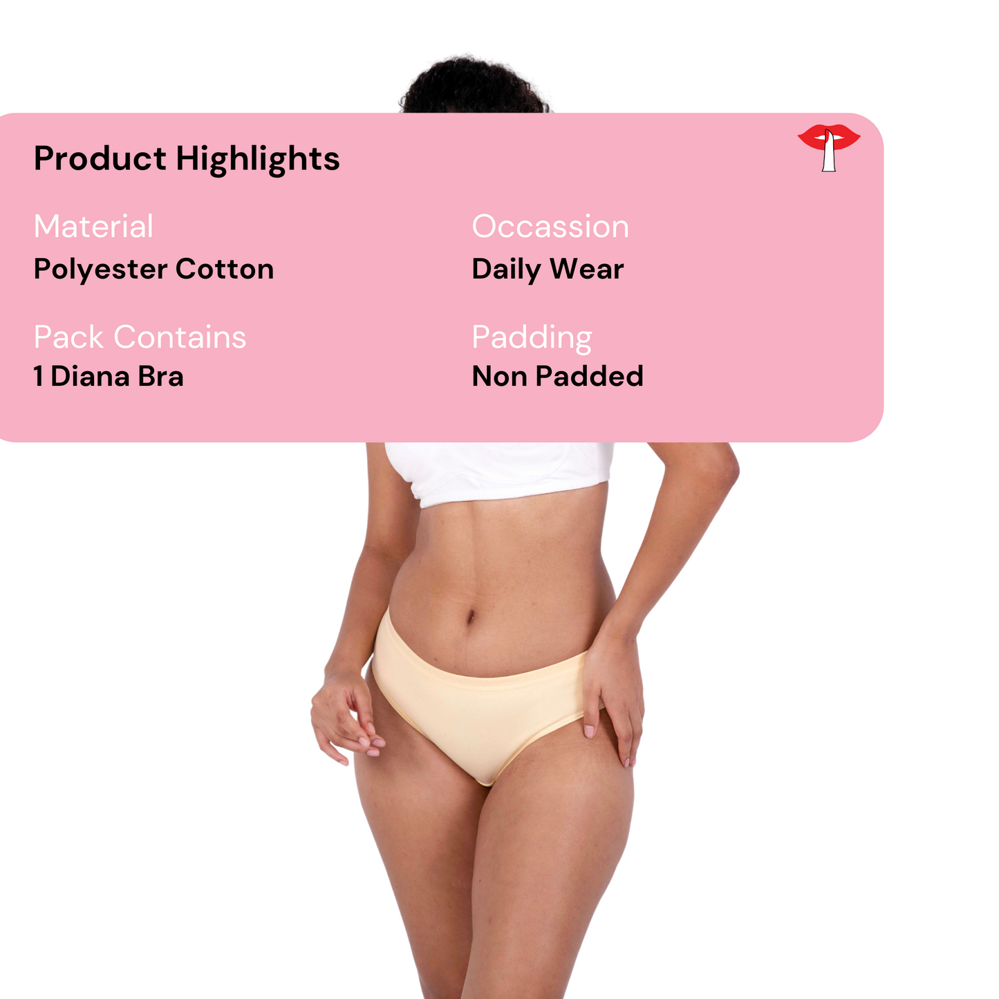 Non Padded Seamless Bra - Diana Moulded Perfection For Everyday Use