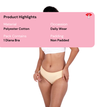 Non Padded Seamless Bra - Diana Moulded Perfection For Everyday Use