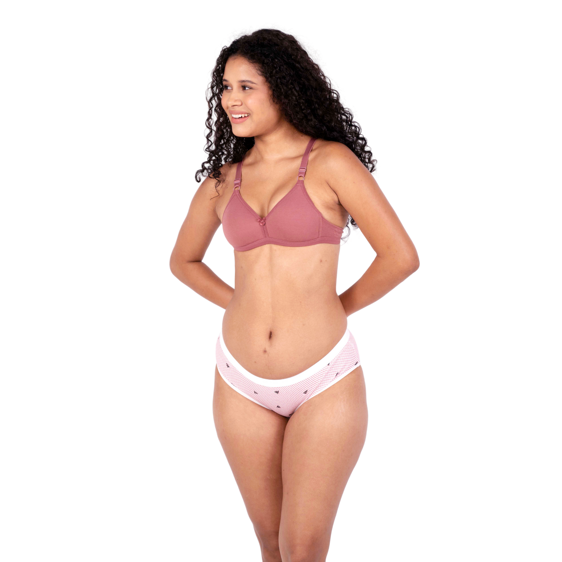 Brick isabella padded bra and panty set - left view by gossip by mybra