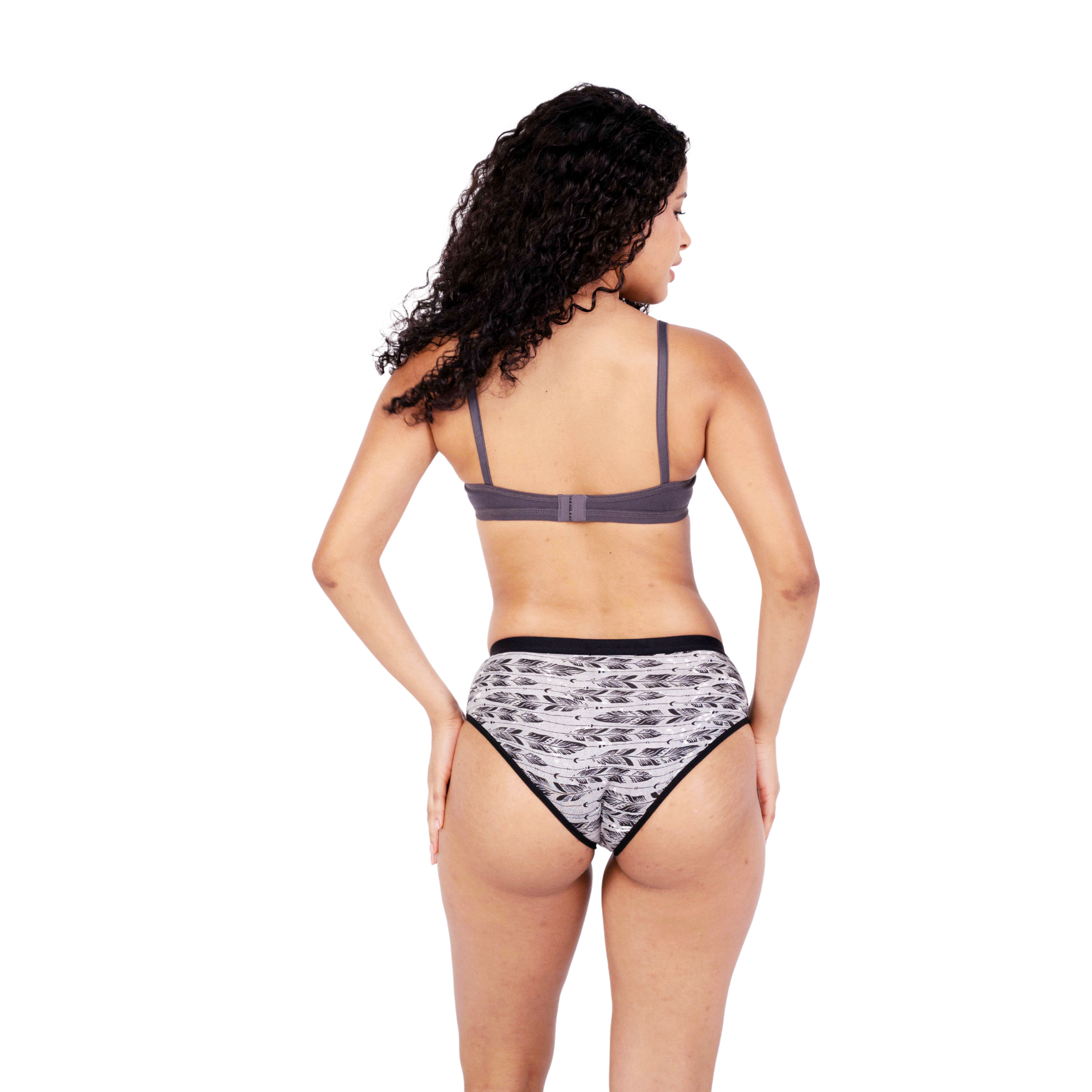 Hot Coffee isabella padded bra and panty set - back view by gossip by mybra