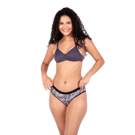 Hot Coffee isabella padded bra and panty set - front view by gossip by mybra