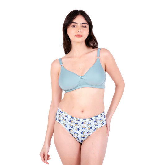 Poppy daily wear lingerie set front view by gossip by mybra