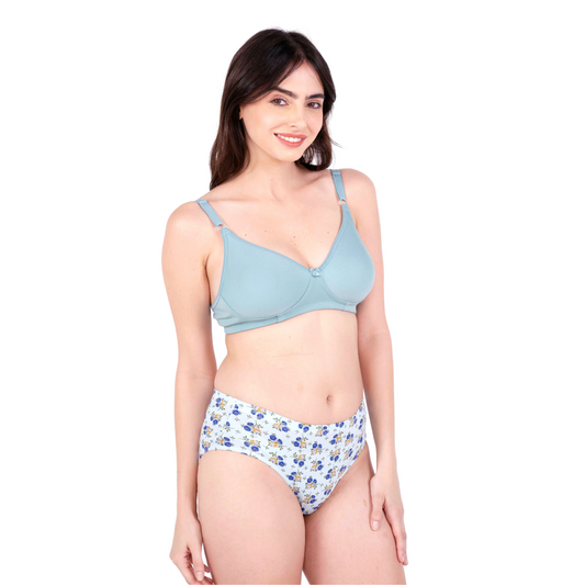 Poppy daily wear lingerie set right view by gossip by mybra