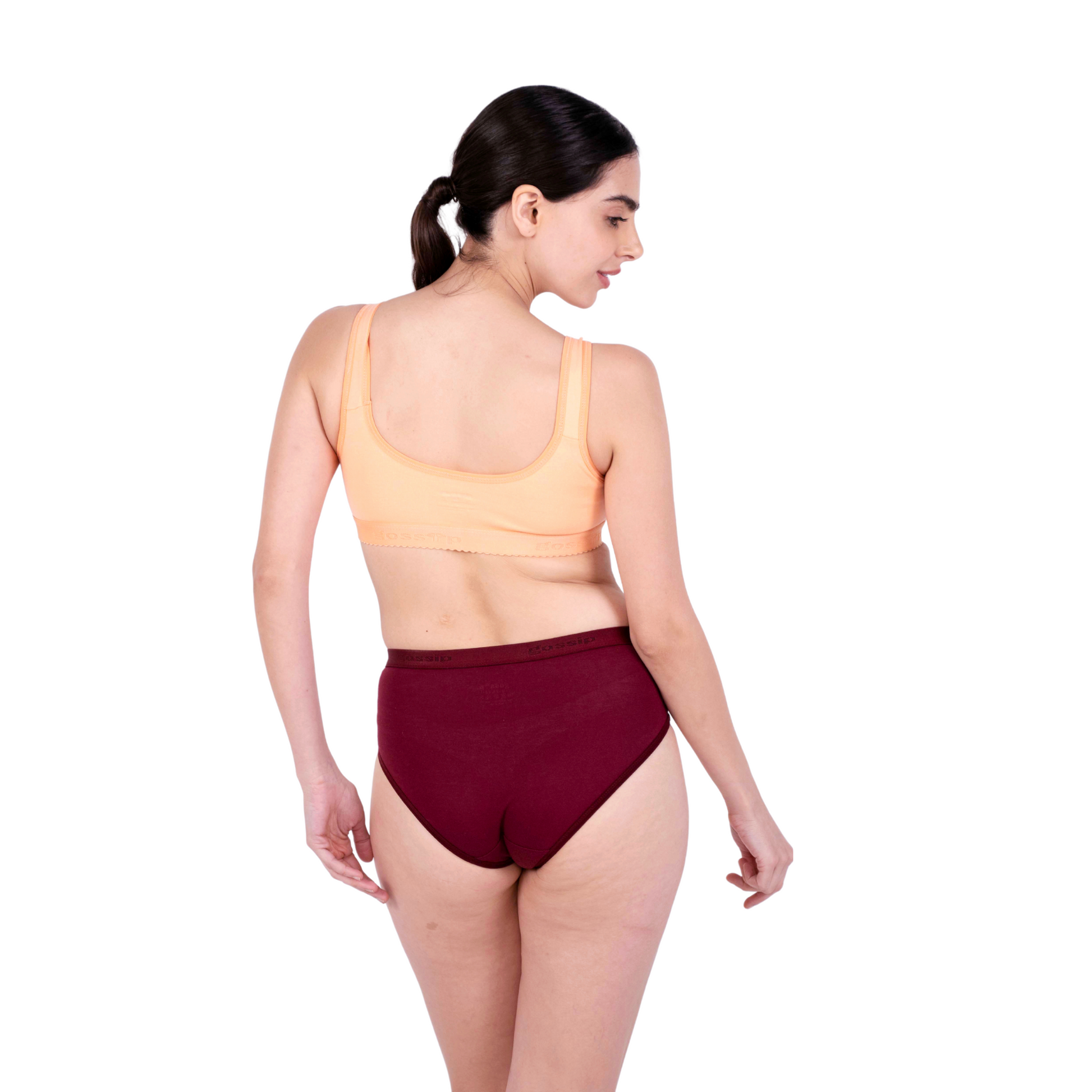 Peach Kiara sports bra back view by gossip by mybra