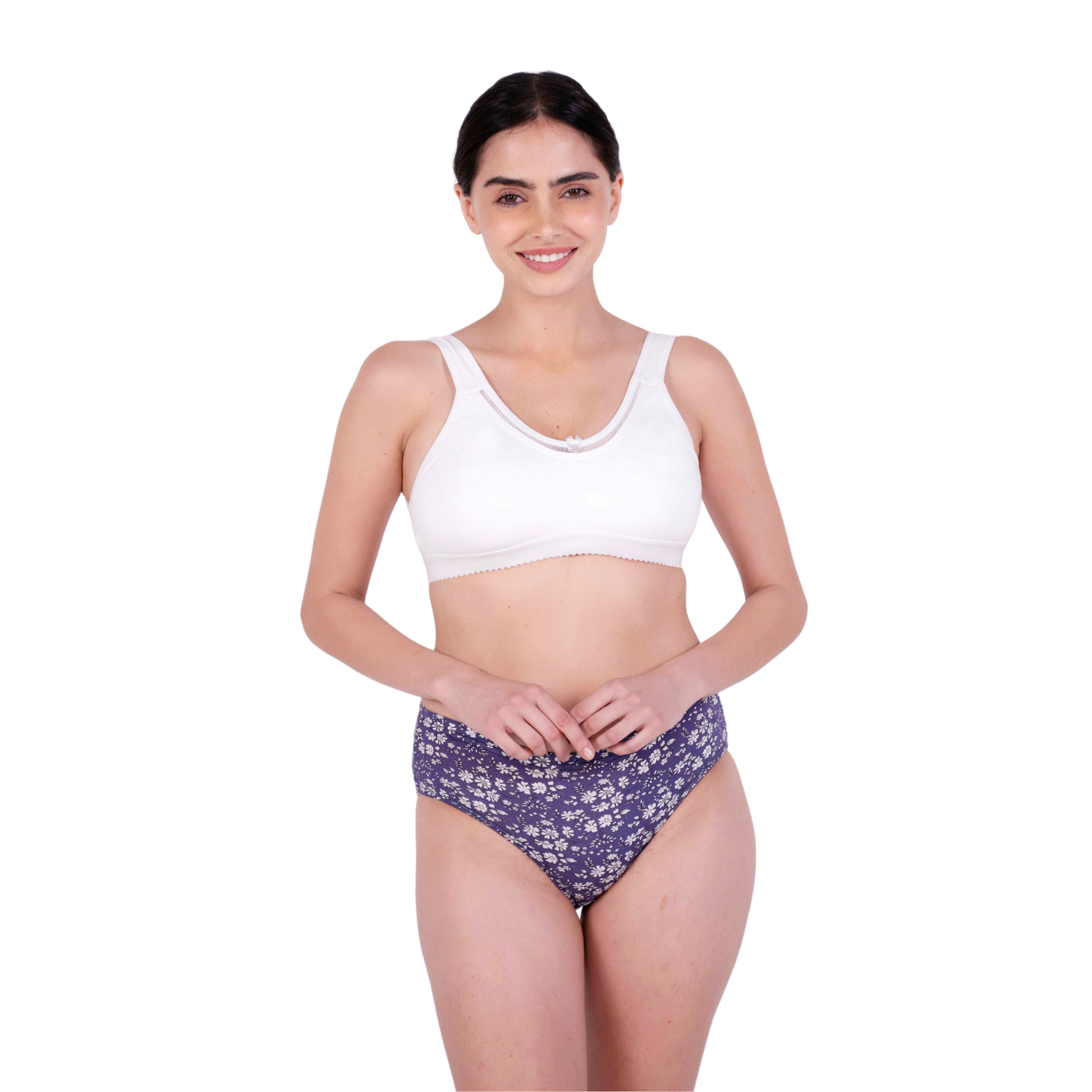 White Kiara sports bra front view by gossip by mybra