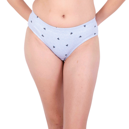 Buy Light Blue Triangle Printed Panties Online Front View On Gossip By Mybra 