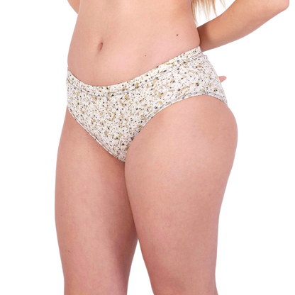 Buy Light Brown Printed Panties Online Left View On Gossip By Mybra Intimates
