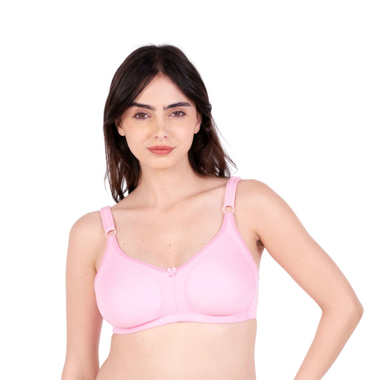 Baby Pink Non Padded bra front view by gossip by mybra
