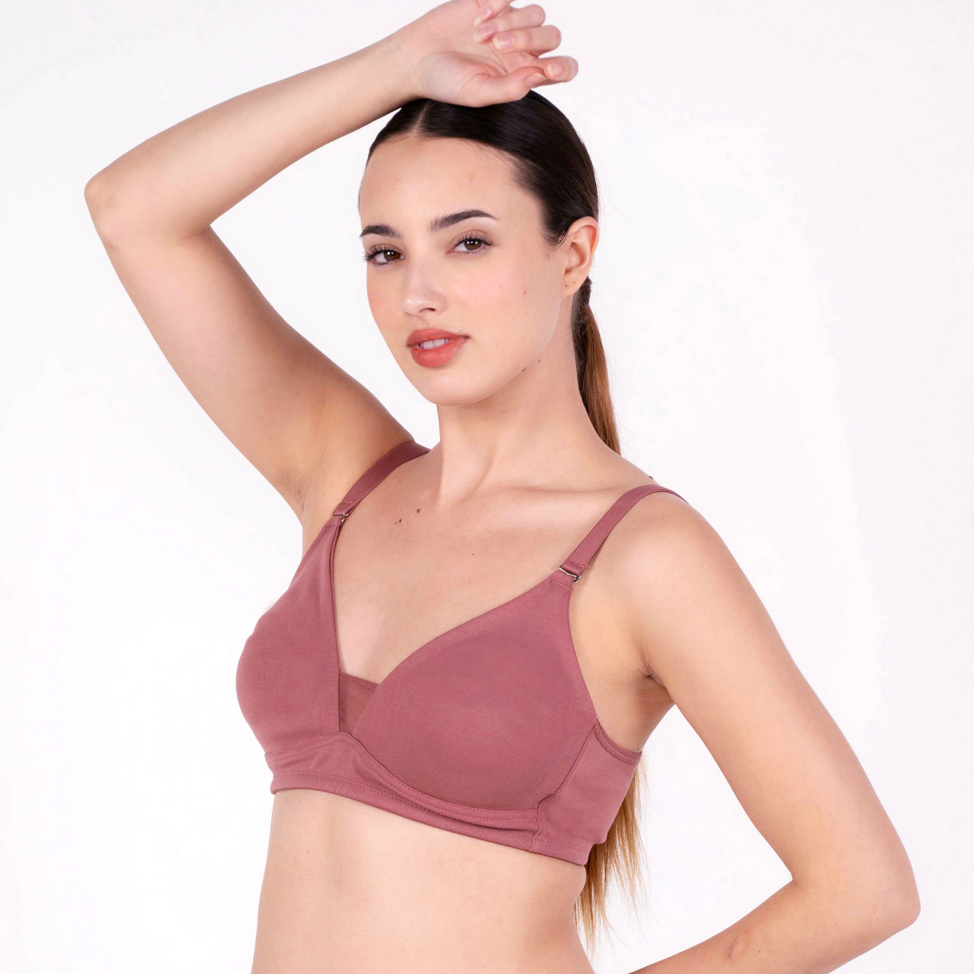 Shop Magnolia Brick Net Design Bra Right View By Gossip By Mybra Online 