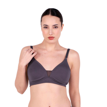 Shop Magnolia Hot Coffee Net Design Bra Front View By Gossip By Mybra Online 