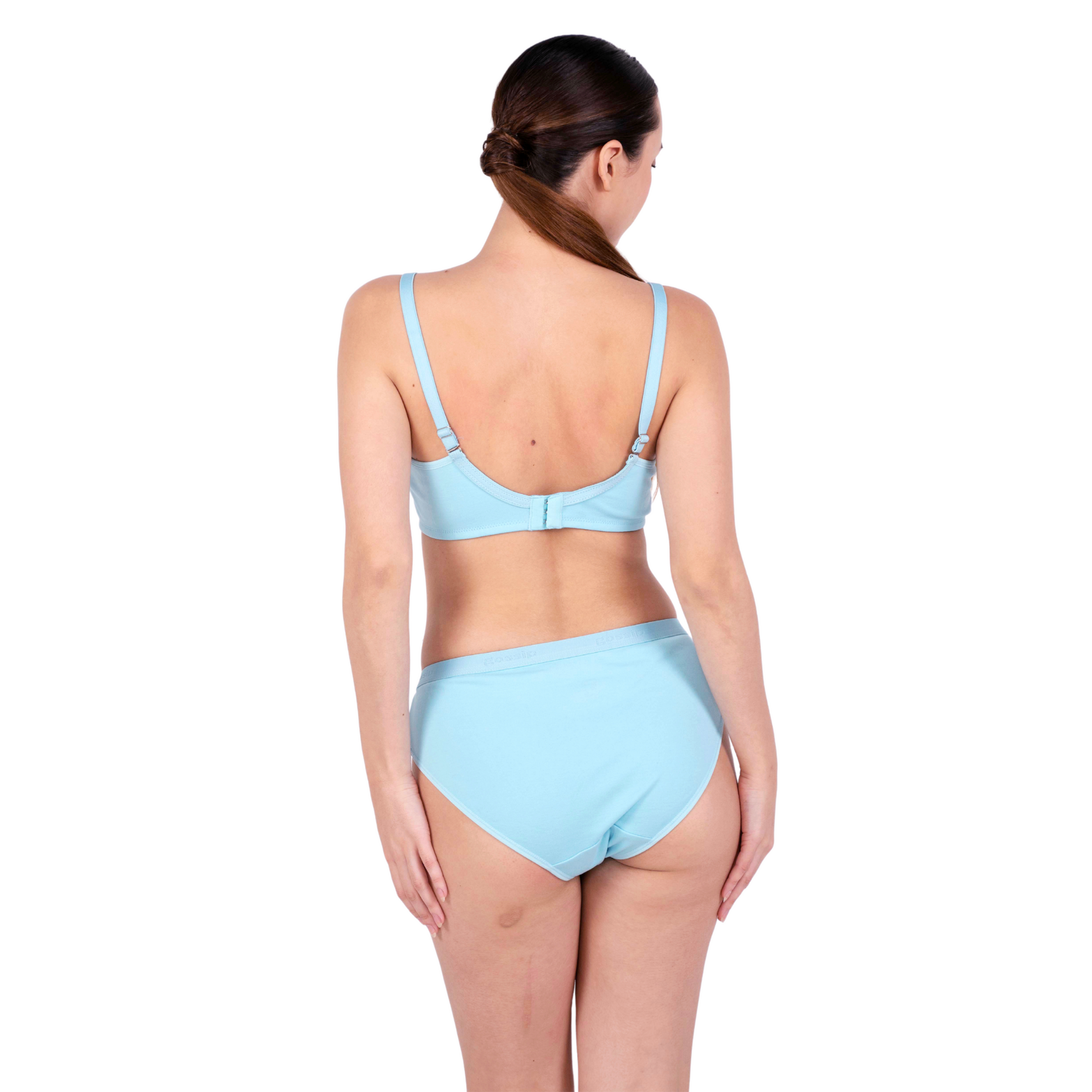 Shop Magnolia Poppy Net Design Bra and panty set Back View By Gossip By Mybra Online 