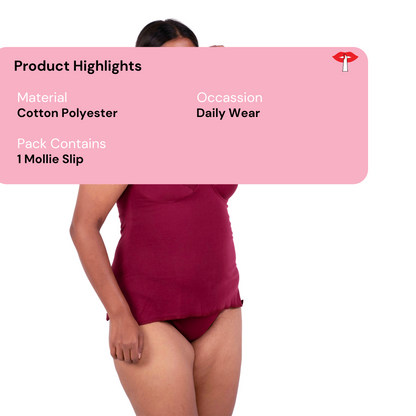Maroon Mollie slip or camisole product information by gossip by mybra