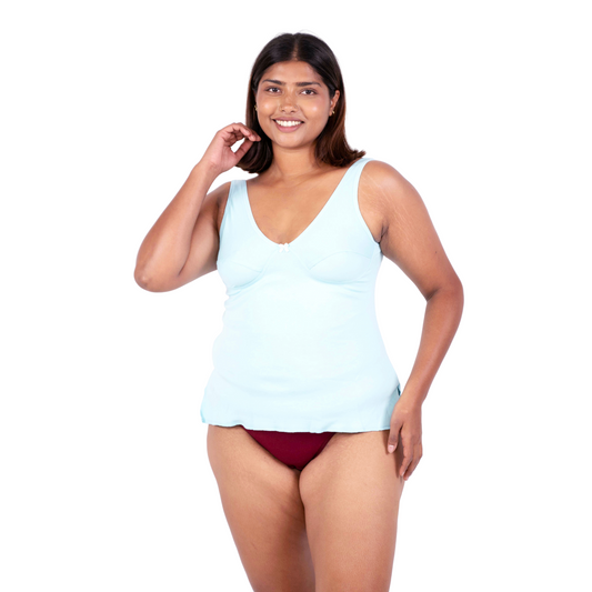 Mint Mollie slip or camisole front view by gossip by mybra