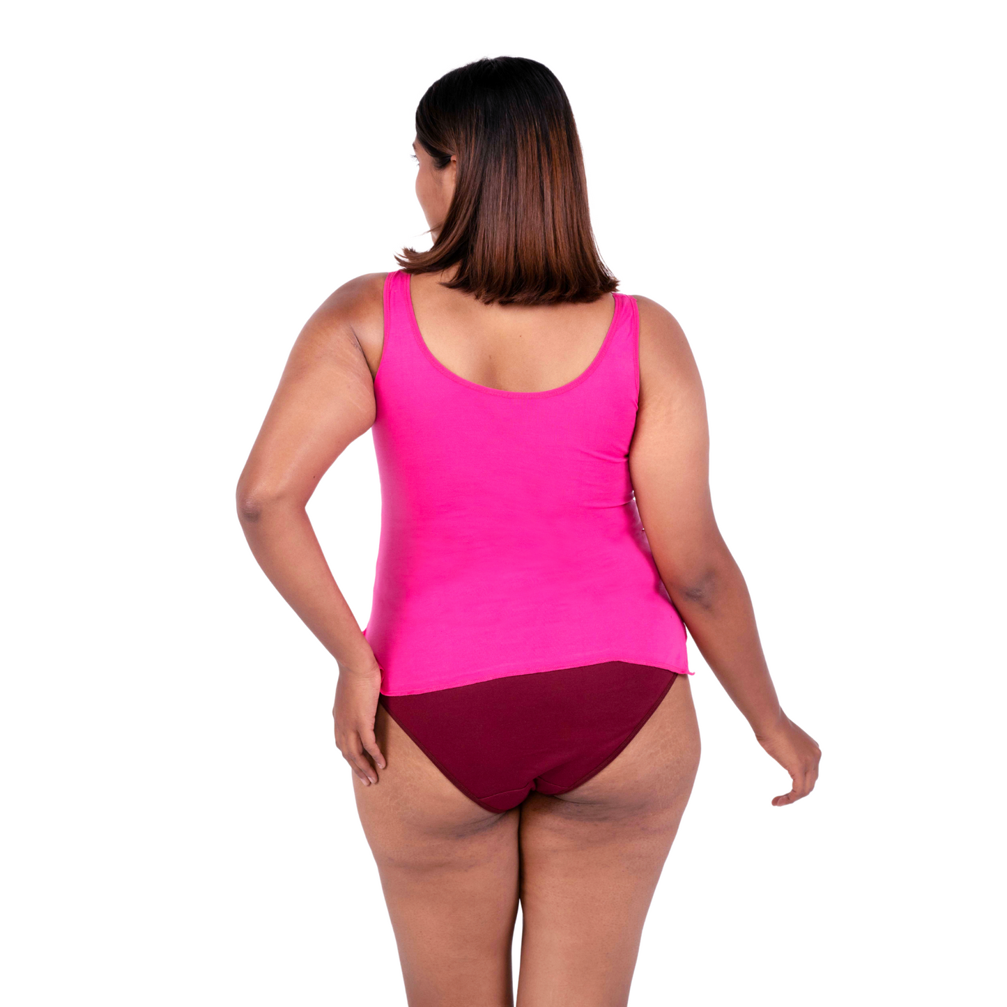 Rani Pink Mollie slip or camisole back view by gossip by mybra