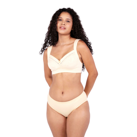 Skin norah non padded bra and panty set front view by gossip by mybra