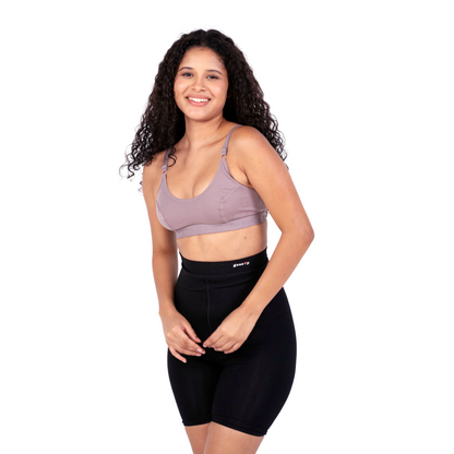 Hazelnut Preetha sports bra Left view by gossip by mybra