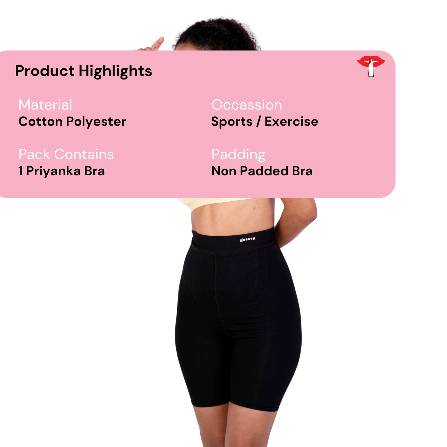 Skin Priyanka sports bra product information image by gossip by mybra