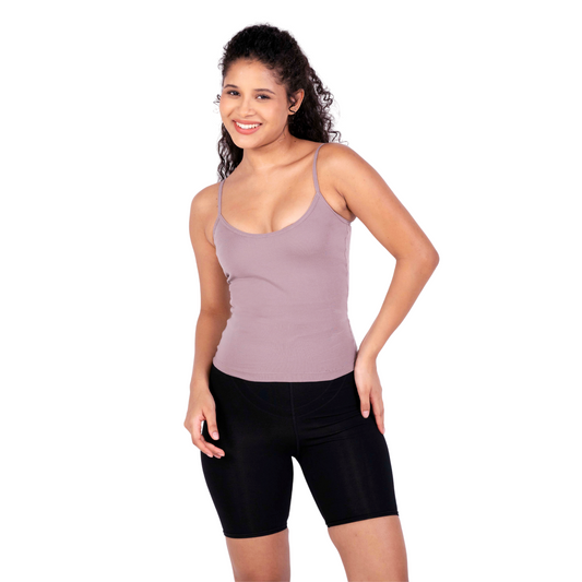 Hazelnut Roma slip or camisole front view by gossip by mybra