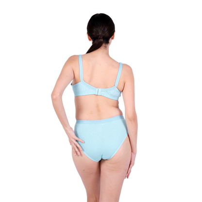 Poppy Non Padded bra and panty set back view by gossip by mybra