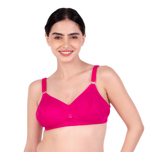 Rani Pink Non Padded bra front view by gossip by mybra