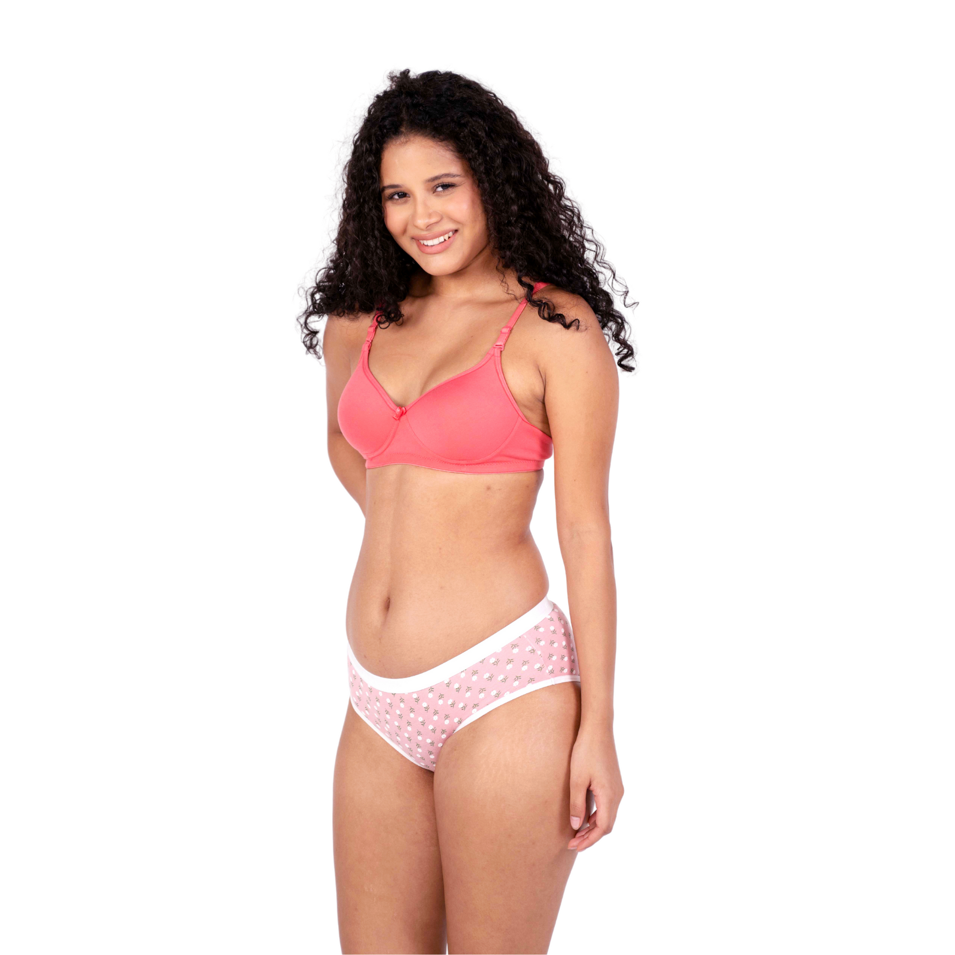Shop Sara Baby Pink demi coverage bra Left View by Gossip By Mybra