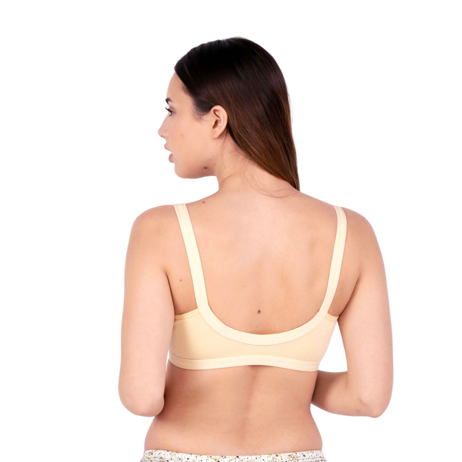 skin non padded front open bra back view by gossip by mybra