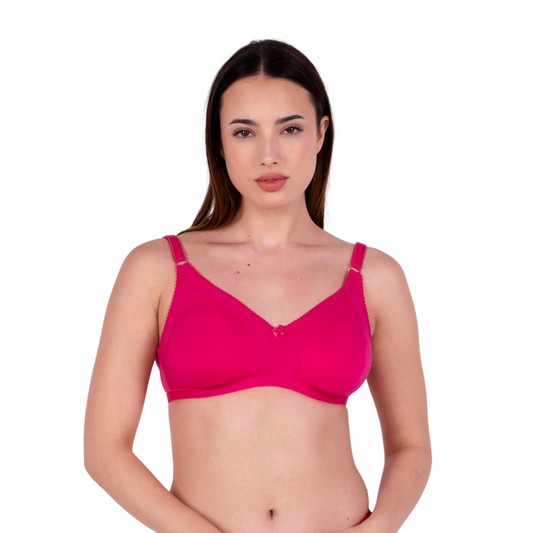 Rani Pink Non Padded bra front view by gossip by mybra