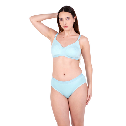 Poppy Shalini Daily wear bra and panty set front view by gossip by mybra