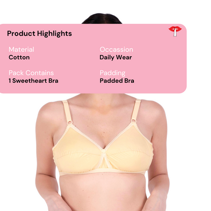 Skin sweetheart padded bra product information by gossip by mybra