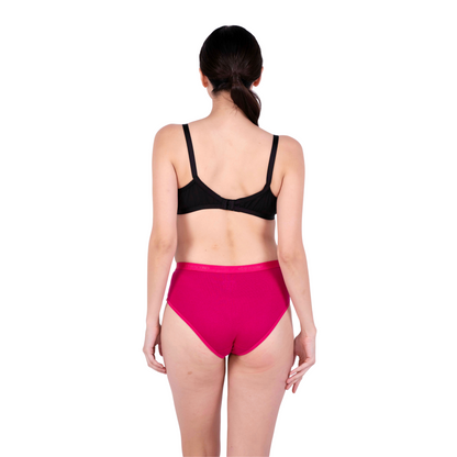 Black sweetheart padded bra and panty set back view by gossip by mybra