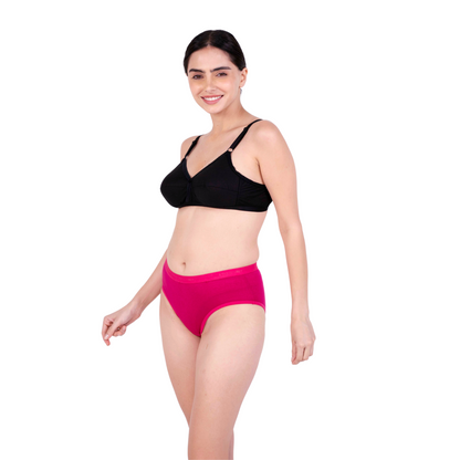 Black sweetheart padded bra and panty set left view by gossip by mybra